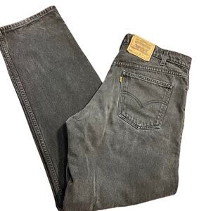 Vintage Levi's 550 Relaxed Fit Men's Orange Tab Jeans Size 36x34 1997 Denim 90s